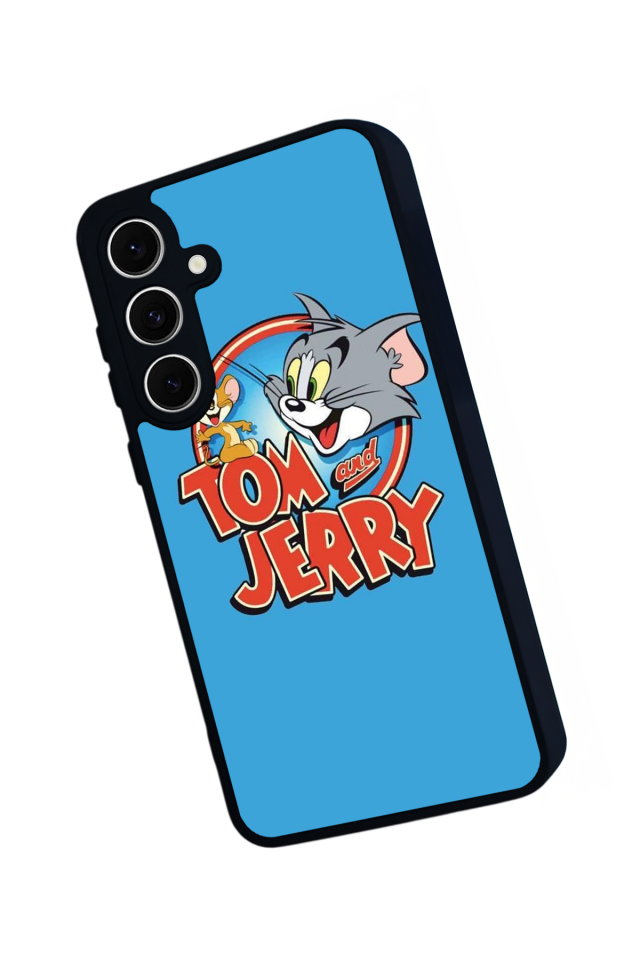 Samsung Galaxy S24 FE Uyumlu Tom And Jerry Tasarımlı Glossy Premium Kılıf