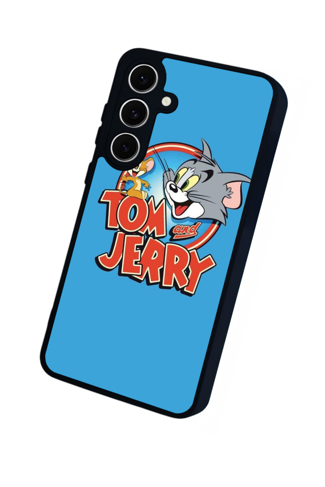 Samsung Galaxy S24 FE Uyumlu Tom And Jerry Tasarımlı Glossy Premium Kılıf