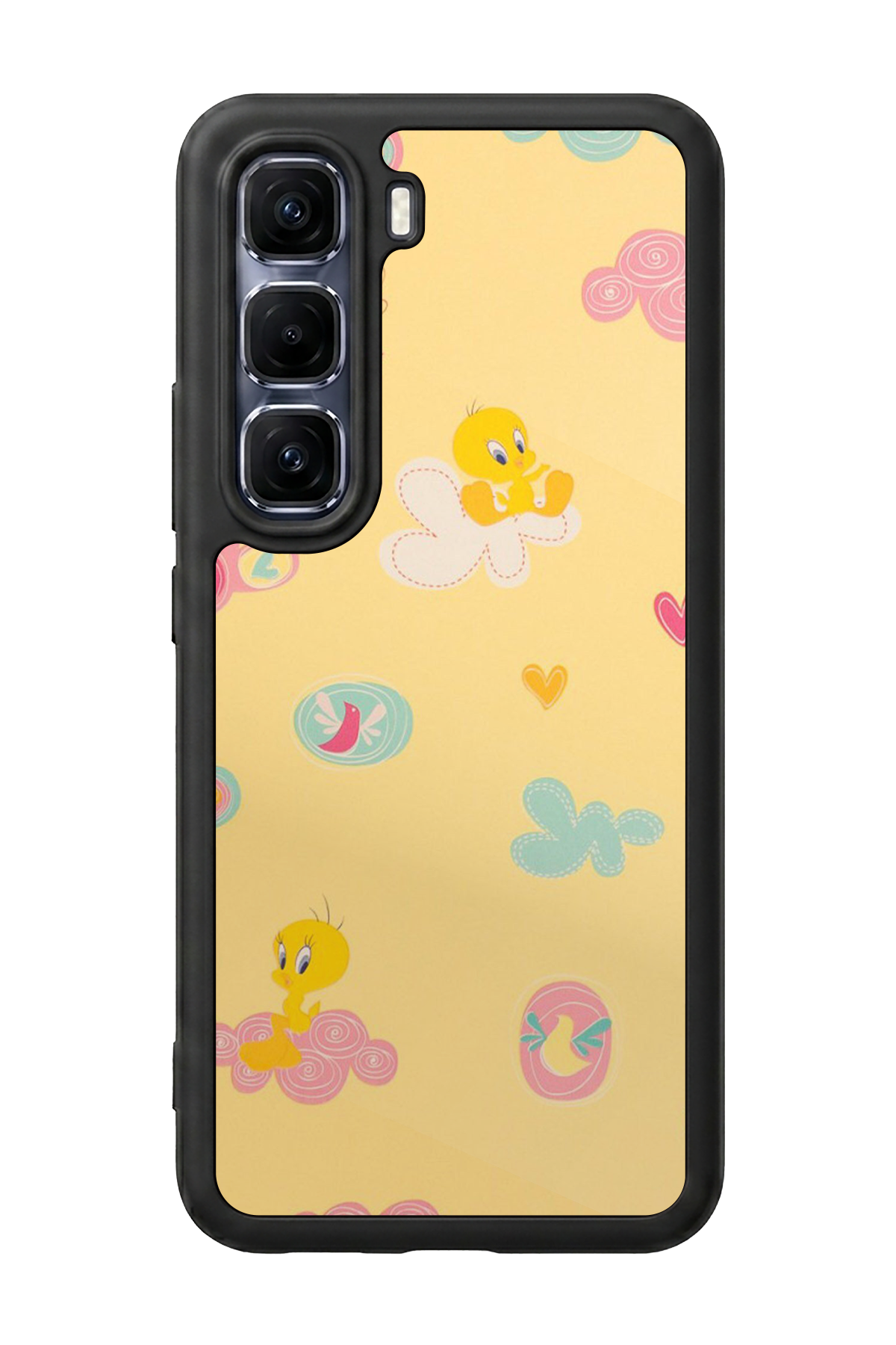 Infinix Hot 60 Pro Plus Uyumlu Tweety Tasarımlı Glossy Premium Kılıf