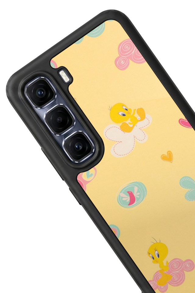 Infinix Hot 60 Pro Plus Uyumlu Tweety Tasarımlı Glossy Premium Kılıf