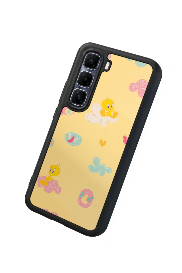 Infinix Hot 60 Pro Plus Uyumlu Tweety Tasarımlı Glossy Premium Kılıf