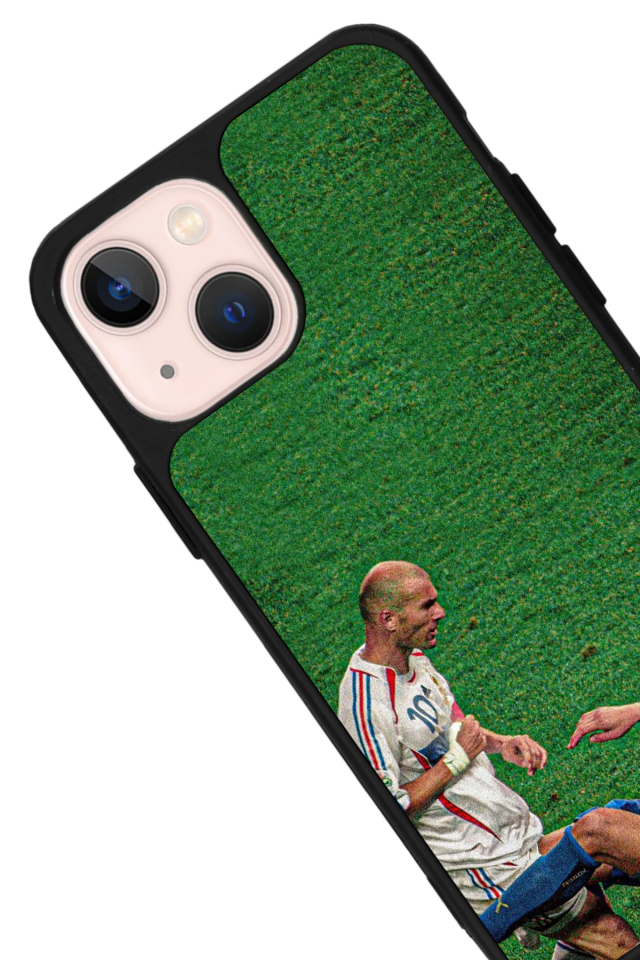 iPhone 14 Plus Uyumlu Zidane Tasarımlı Glossy Premium Kılıf