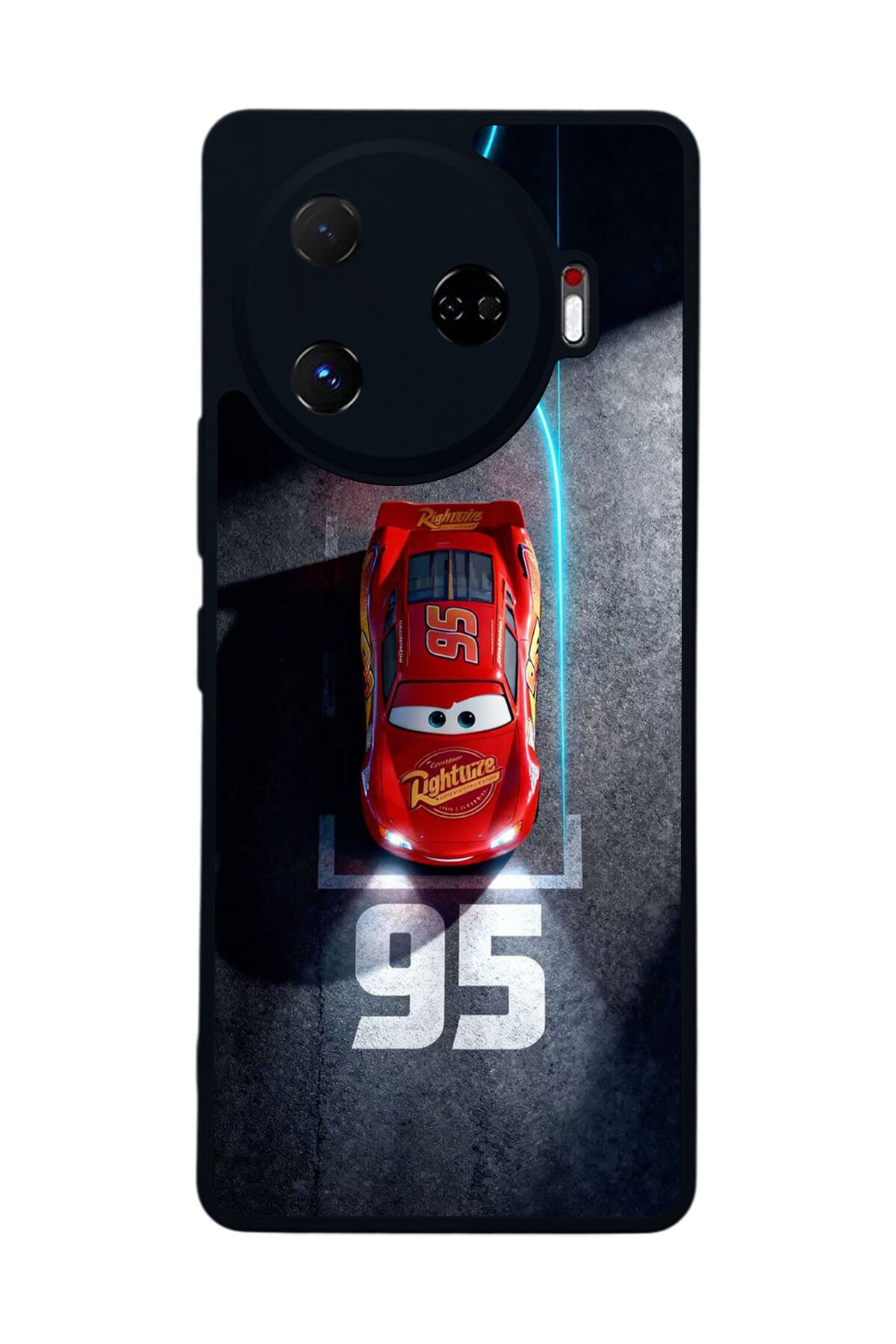 Tecno Camon 30 Pro Uyumlu Şimsek McQueen Tasarımlı Glossy Premium Kılıf