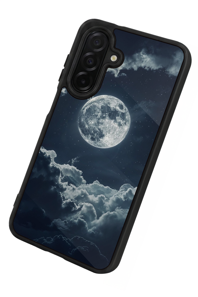 Samsung Galaxy A36 Uyumlu Ay Tasarımlı Glossy Premium Kılıf