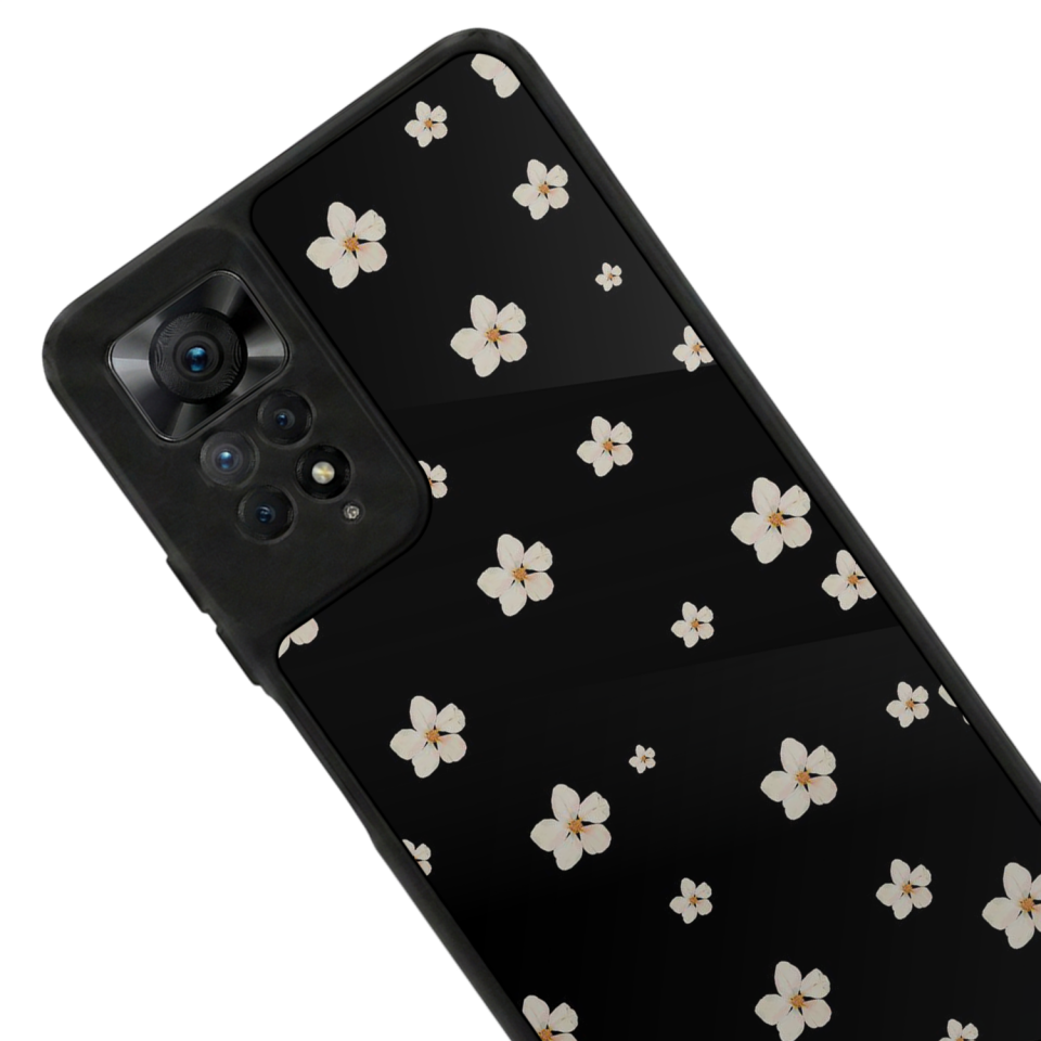 Xiaomi Redmi Note 11 Pro Uyumlu Cicek Tasarımlı Glossy Premium Kılıf