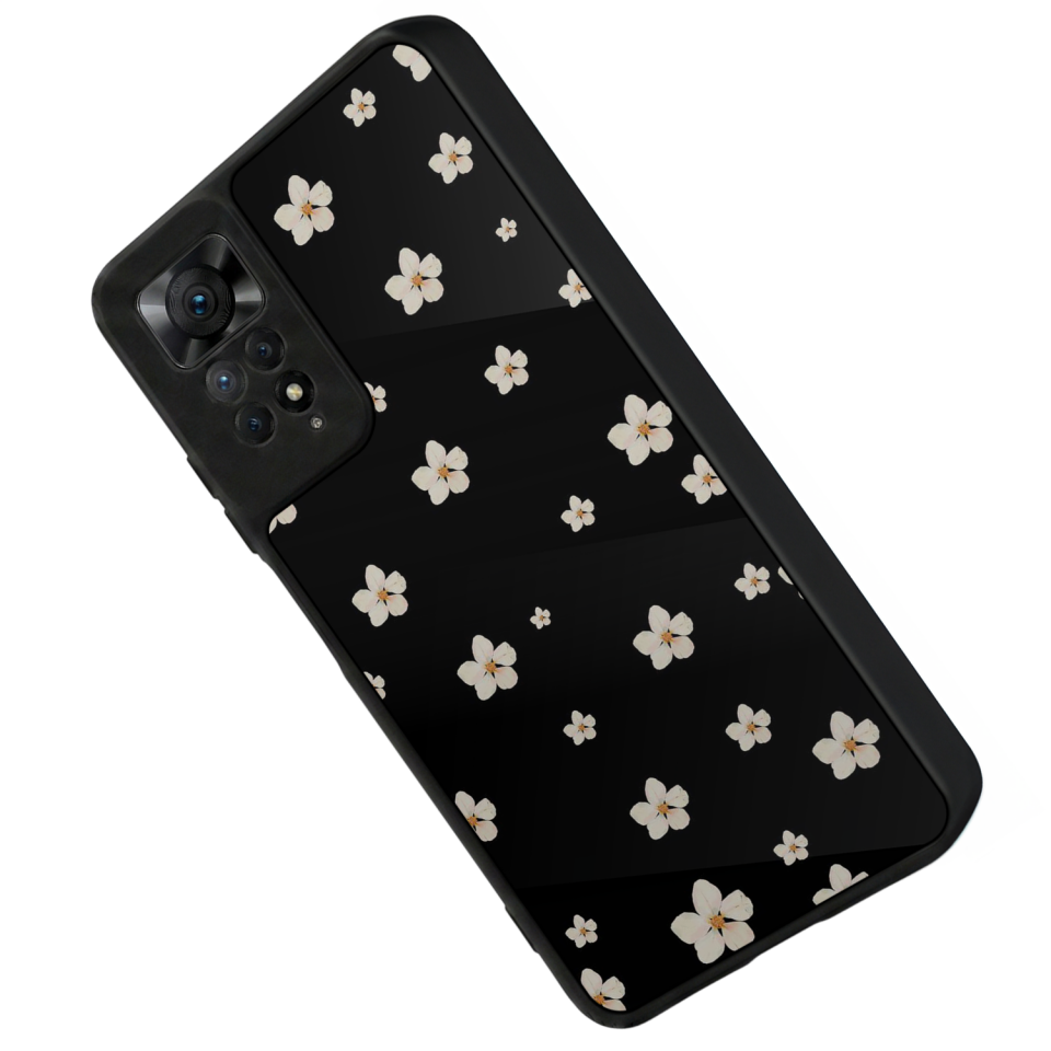 Xiaomi Redmi Note 11 Pro Uyumlu Cicek Tasarımlı Glossy Premium Kılıf