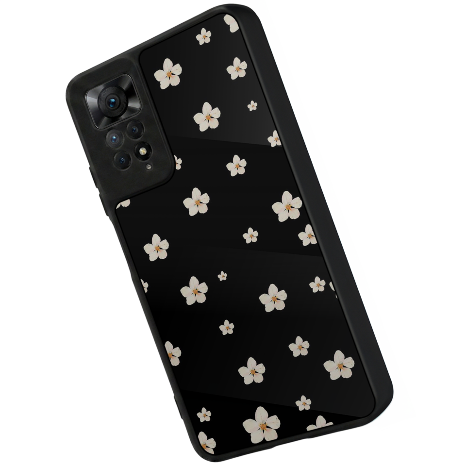 Xiaomi Redmi Note 11 Pro Uyumlu Cicek Tasarımlı Glossy Premium Kılıf