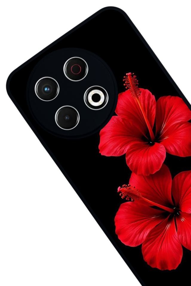 Tecno Spark 30 Pro Uyumlu Cicek Tasarımlı Glossy Premium Kılıf