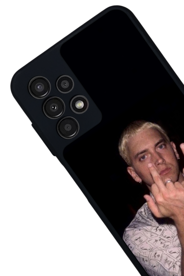 Samsung Galaxy A23 Uyumlu Eminem Tasarımlı Glossy Premium Kılıf