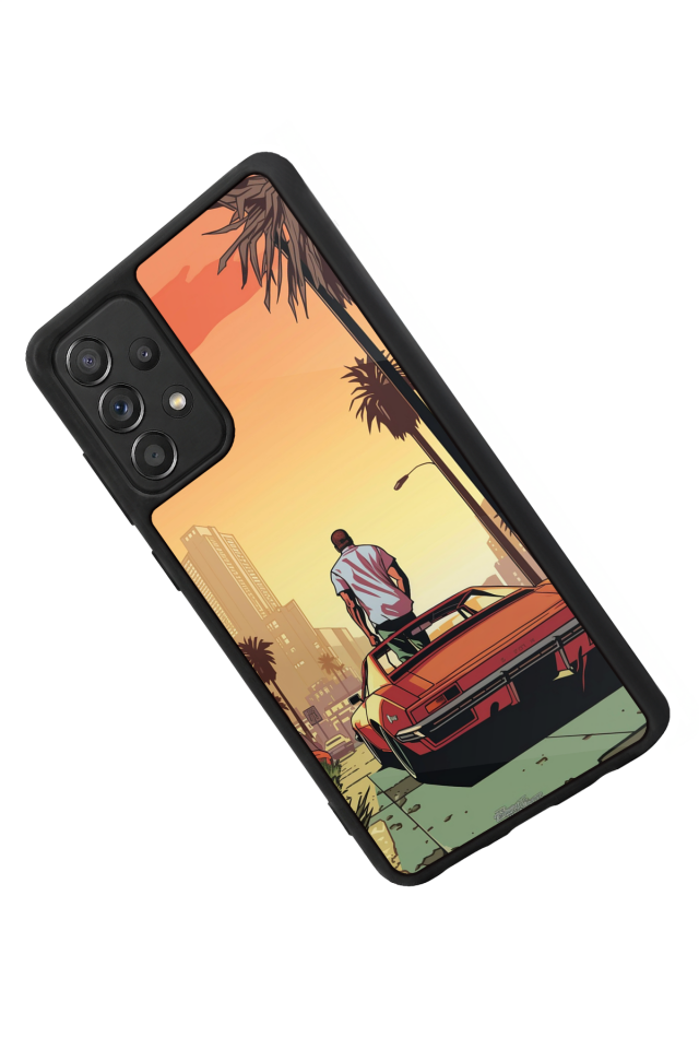 Samsung Galaxy A72 Uyumlu GTA Tasarımlı Glossy Premium Kılıf