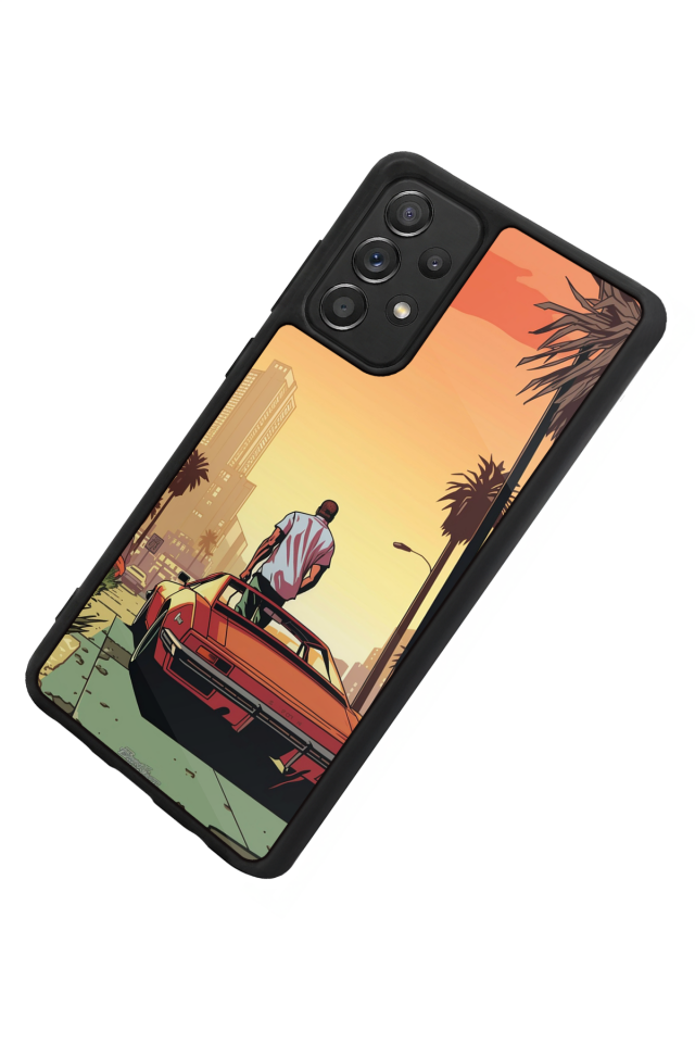 Samsung Galaxy A72 Uyumlu GTA Tasarımlı Glossy Premium Kılıf