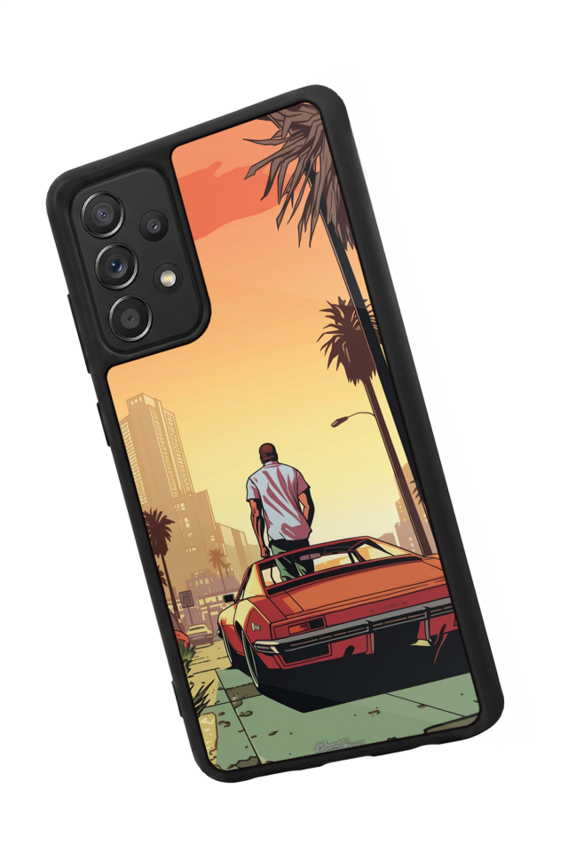 Samsung Galaxy A72 Uyumlu GTA Tasarımlı Glossy Premium Kılıf