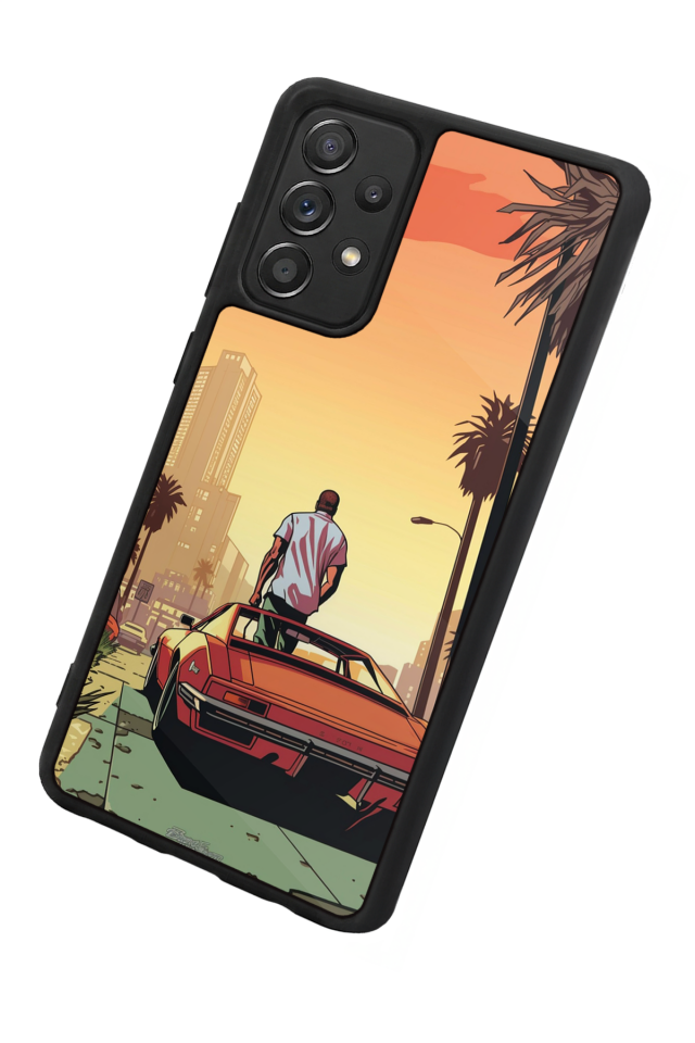 Samsung Galaxy A72 Uyumlu GTA Tasarımlı Glossy Premium Kılıf