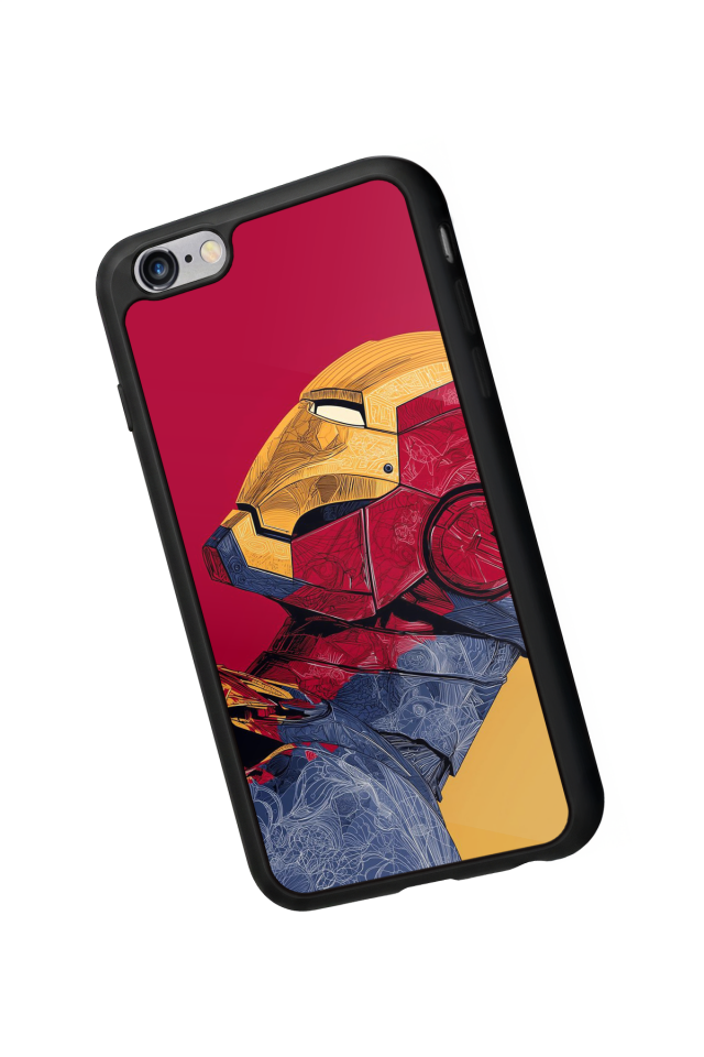 iPhone 6s Plus Uyumlu  Iron Man ( Demir Adam ) Tasarımlı Glossy Premium Kılıf