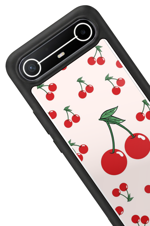 Tecno Spark Slim 5G Uyumlu Kiraz Tasarımlı Glossy Premium Kılıf