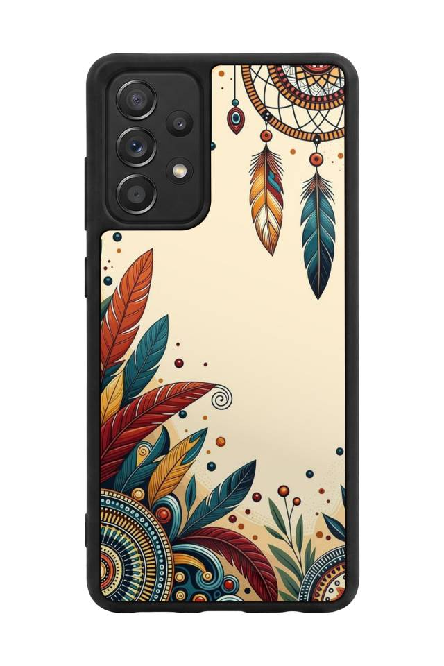Samsung Galaxy A72 Uyumlu Mandala Tasarımlı Glossy Premium Kılıf