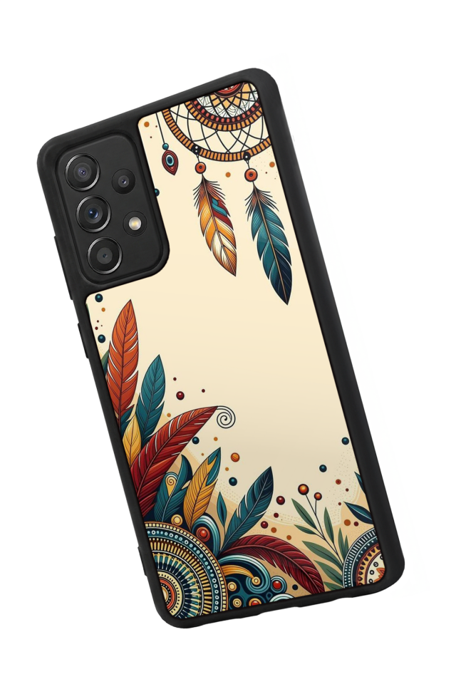 Samsung Galaxy A72 Uyumlu Mandala Tasarımlı Glossy Premium Kılıf