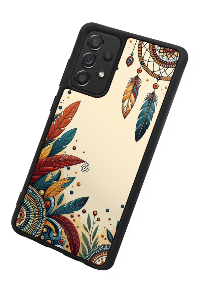 Samsung Galaxy A72 Uyumlu Mandala Tasarımlı Glossy Premium Kılıf