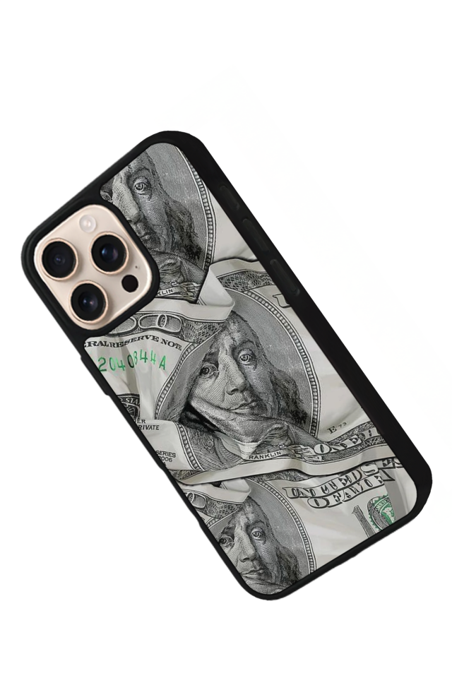iPhone 16 Pro Max Uyumlu Money Para Tasarımlı Glossy Premium Kılıf
