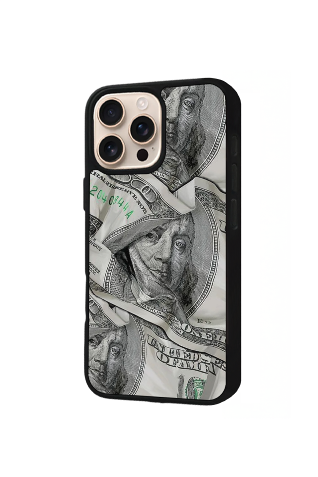 iPhone 16 Pro Max Uyumlu Money Para Tasarımlı Glossy Premium Kılıf