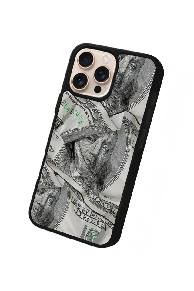 iPhone 16 Pro Max Uyumlu Money Para Tasarımlı Glossy Premium Kılıf