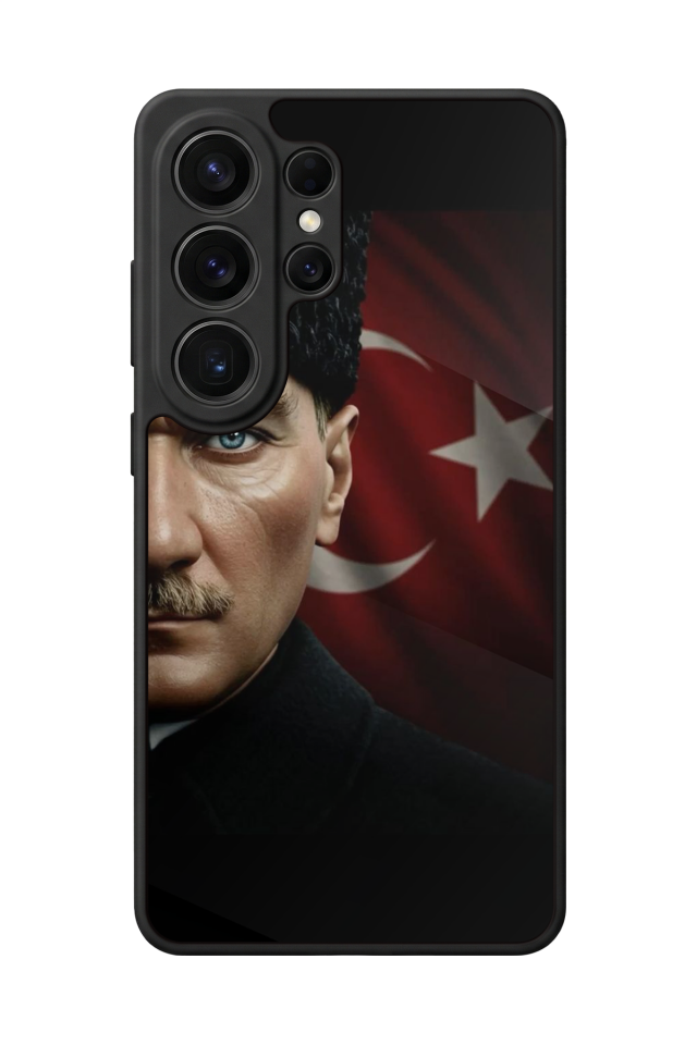 Samsung Galaxy S26 Ultra Uyumlu Mustafa Kemal Ataturk Tasarımlı Glossy Premium Kılıf