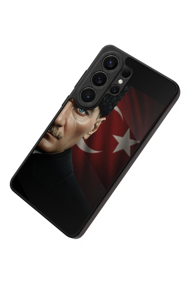 Samsung Galaxy S26 Ultra Uyumlu Mustafa Kemal Ataturk Tasarımlı Glossy Premium Kılıf