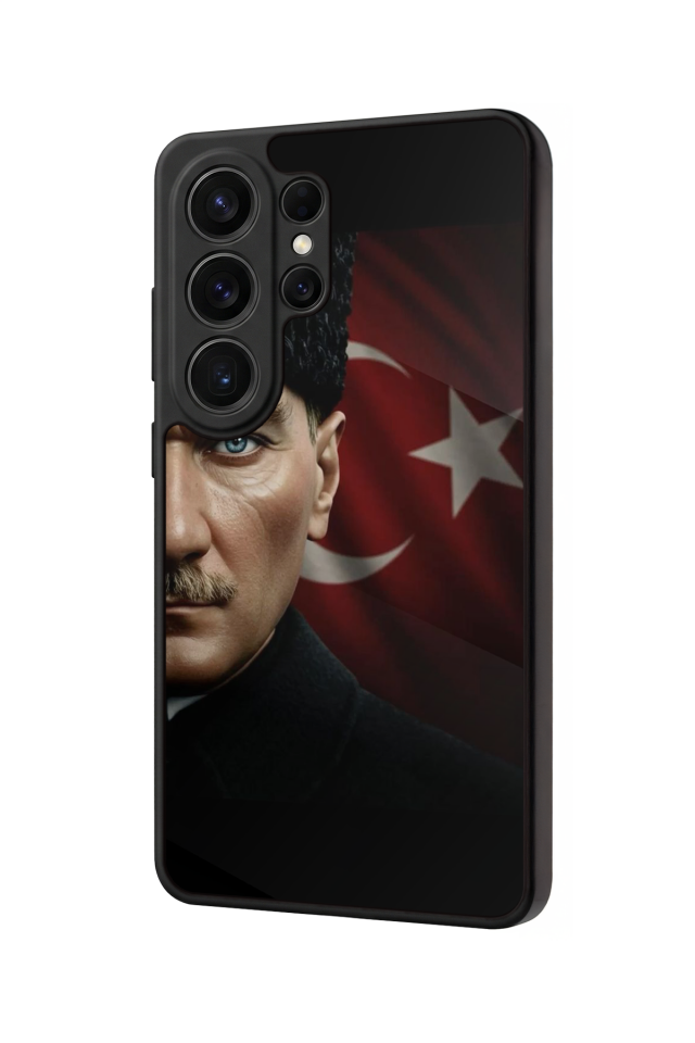 Samsung Galaxy S26 Ultra Uyumlu Mustafa Kemal Ataturk Tasarımlı Glossy Premium Kılıf