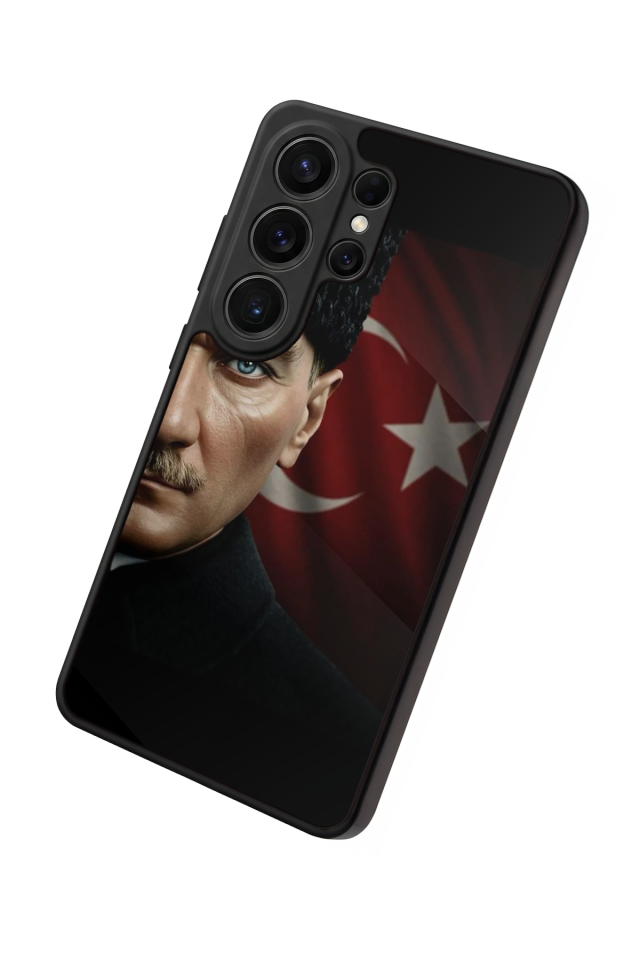 Samsung Galaxy S26 Ultra Uyumlu Mustafa Kemal Ataturk Tasarımlı Glossy Premium Kılıf