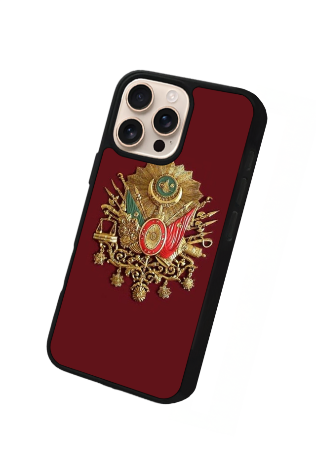 iPhone 15 Pro Uyumlu OsmanliTugrasi Tasarımlı Glossy Premium Kılıf