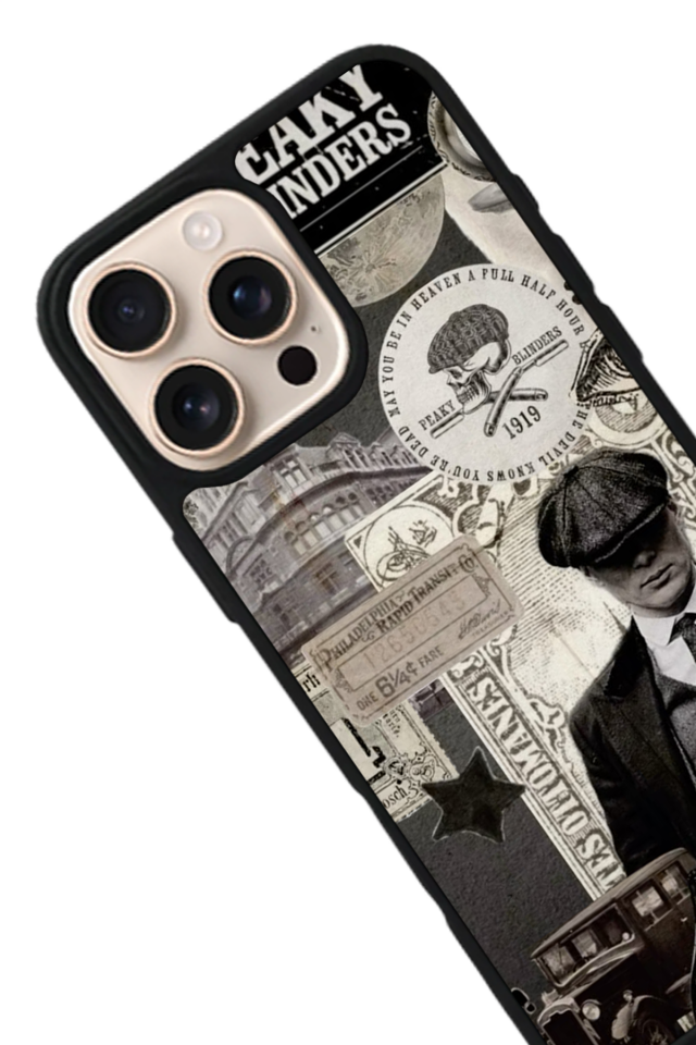 iPhone 15 Pro Uyumlu Peaky Blinders Tasarımlı Glossy Premium Kılıf