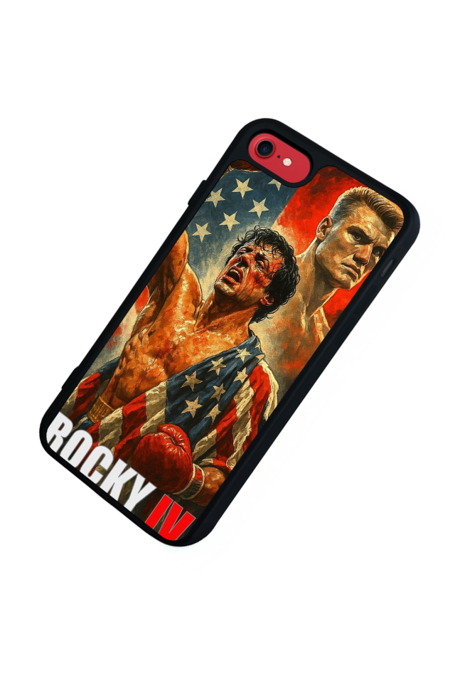 iPhone SE Uyumlu Rocky Tasarımlı Glossy Premium Kılıf