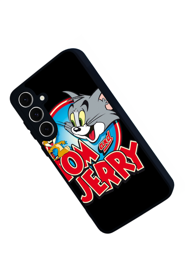 Samsung Galaxy S24 FE Uyumlu Tom And Jerry Tasarımlı Glossy Premium Kılıf