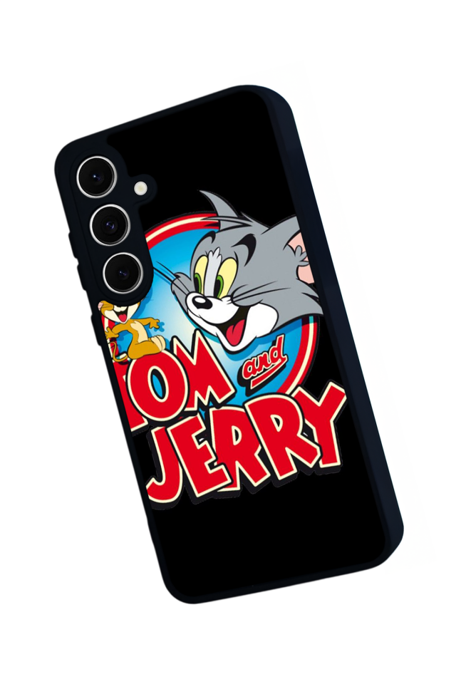 Samsung Galaxy S24 FE Uyumlu Tom And Jerry Tasarımlı Glossy Premium Kılıf