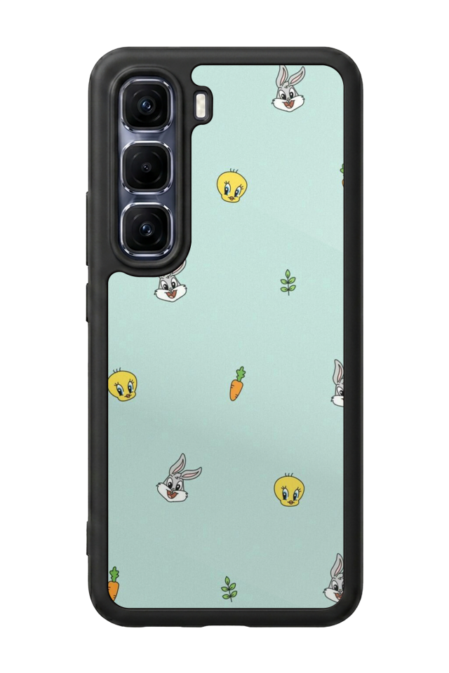 Infinix Hot 60 Pro Plus Uyumlu Tweety Tasarımlı Glossy Premium Kılıf