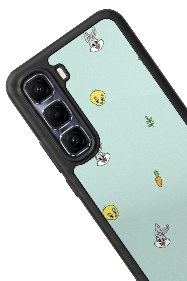 Infinix Hot 60 Pro Plus Uyumlu Tweety Tasarımlı Glossy Premium Kılıf