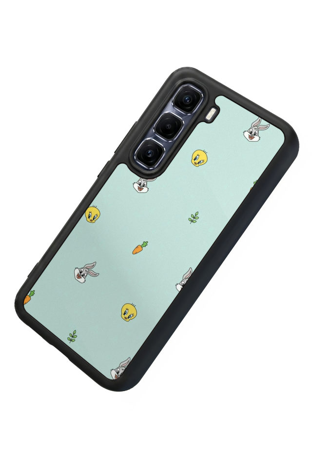 Infinix Hot 60 Pro Plus Uyumlu Tweety Tasarımlı Glossy Premium Kılıf