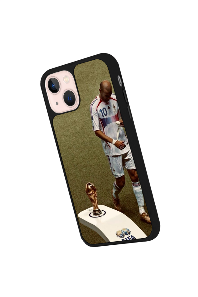 iPhone 14 Plus Uyumlu Zidane Tasarımlı Glossy Premium Kılıf