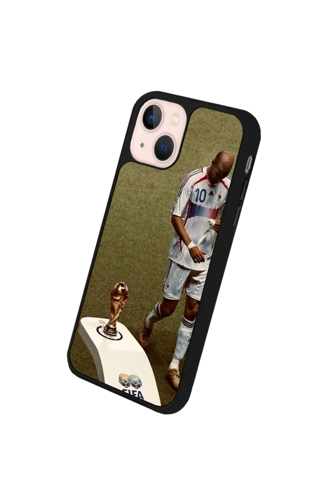 iPhone 14 Plus Uyumlu Zidane Tasarımlı Glossy Premium Kılıf