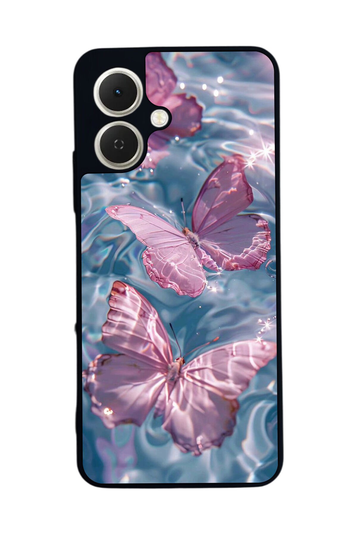 Tecno Spark GO 2 Uyumlu Kelebek Tasarımlı Glossy Premium Kılıf
