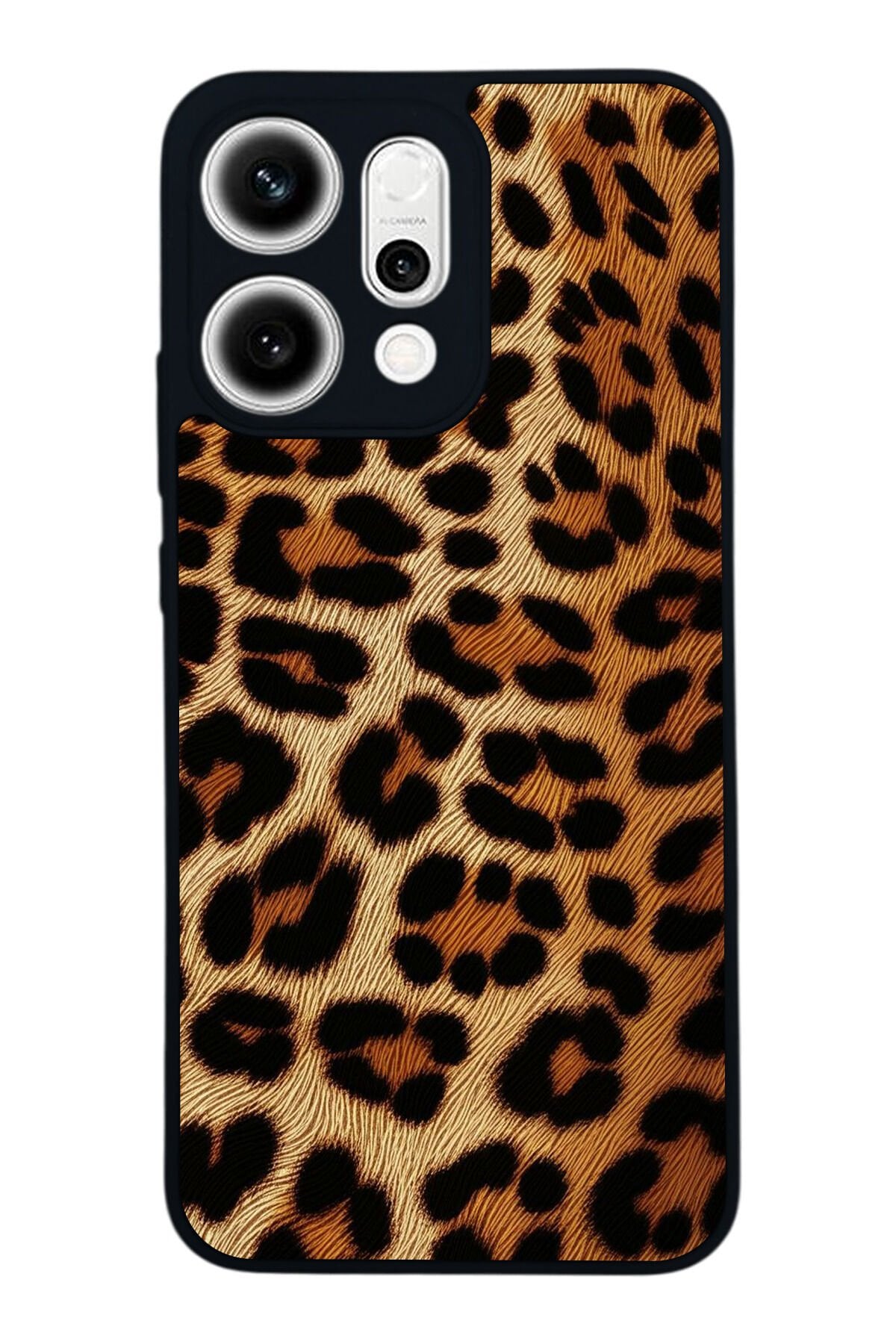 Oppo Reno 14 Uyumlu Leopar Tasarımlı Glossy Premium Kılıf