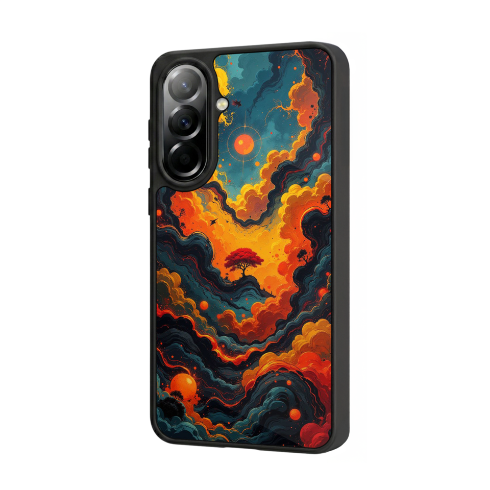 Samsung Galaxy A37 Uyumlu Abstract Tasarımlı Glossy Premium Kılıf