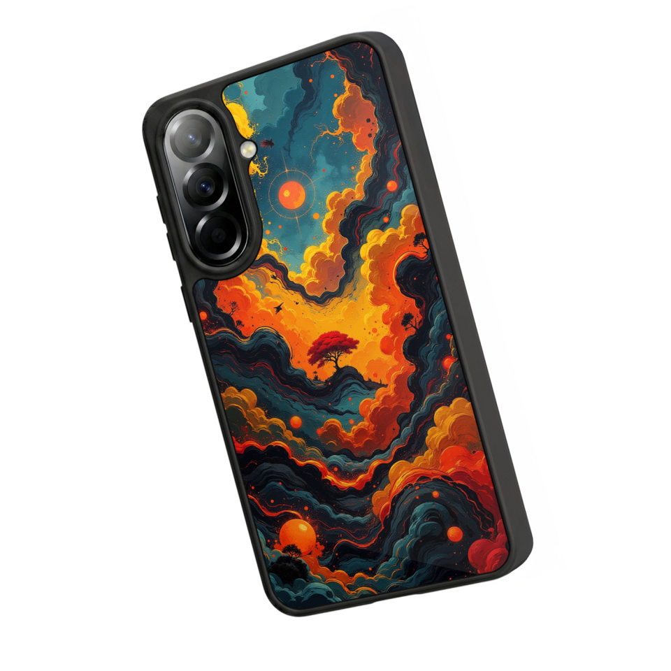 Samsung Galaxy A37 Uyumlu Abstract Tasarımlı Glossy Premium Kılıf