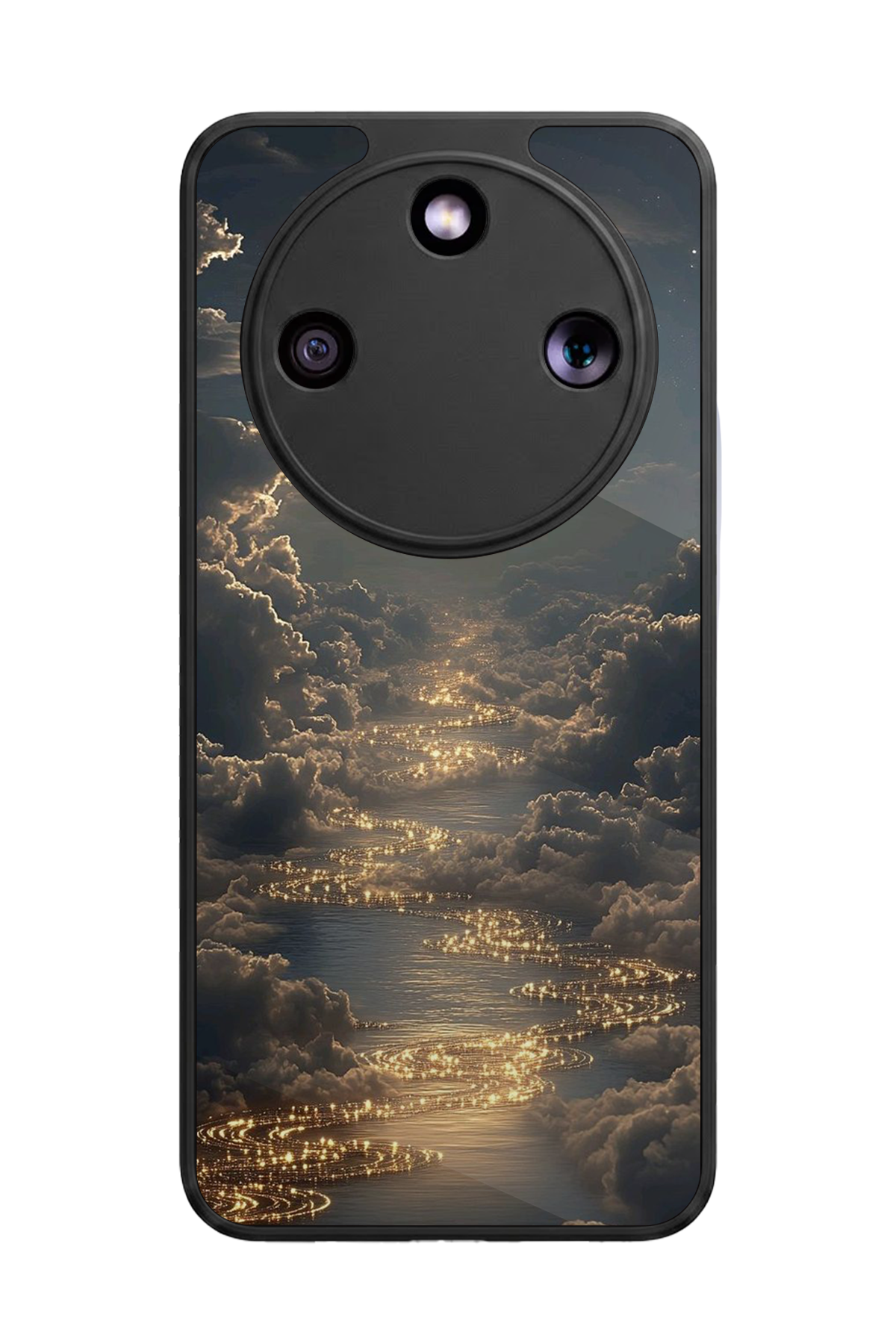 Honor Magic 8 Lite Uyumlu Ay Tasarımlı Glossy Premium Kılıf