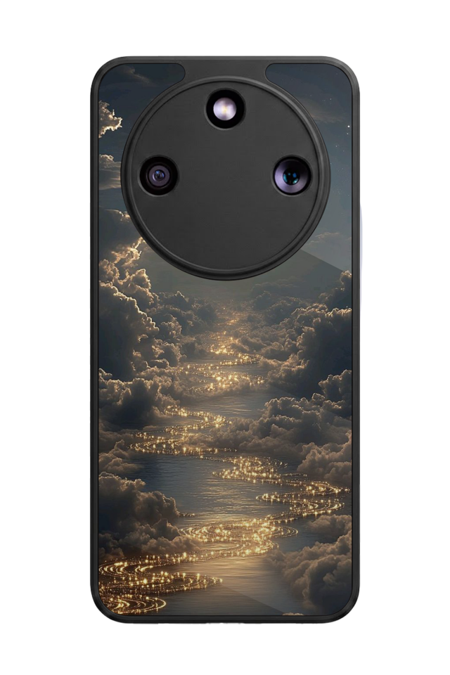 Honor Magic 8 Lite Uyumlu Ay Tasarımlı Glossy Premium Kılıf