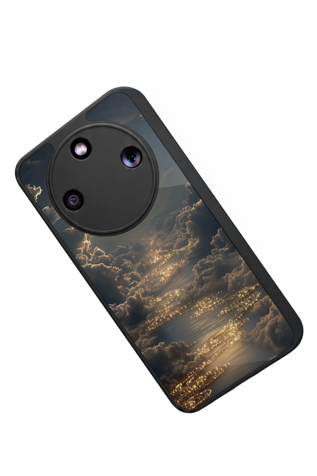 Honor Magic 8 Lite Uyumlu Ay Tasarımlı Glossy Premium Kılıf