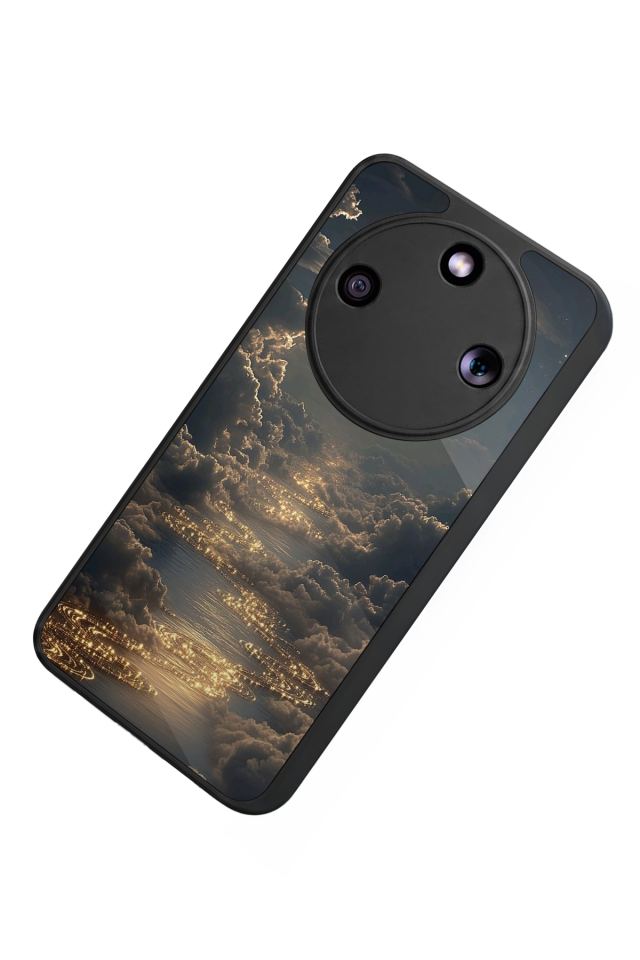 Honor Magic 8 Lite Uyumlu Ay Tasarımlı Glossy Premium Kılıf