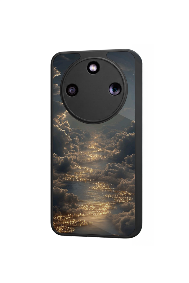 Honor Magic 8 Lite Uyumlu Ay Tasarımlı Glossy Premium Kılıf