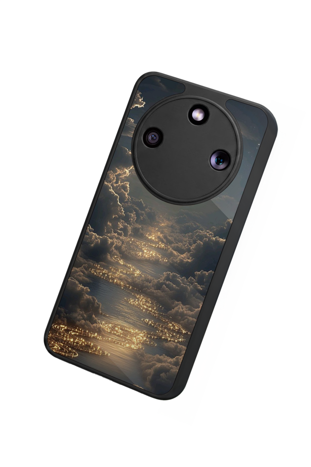 Honor Magic 8 Lite Uyumlu Ay Tasarımlı Glossy Premium Kılıf