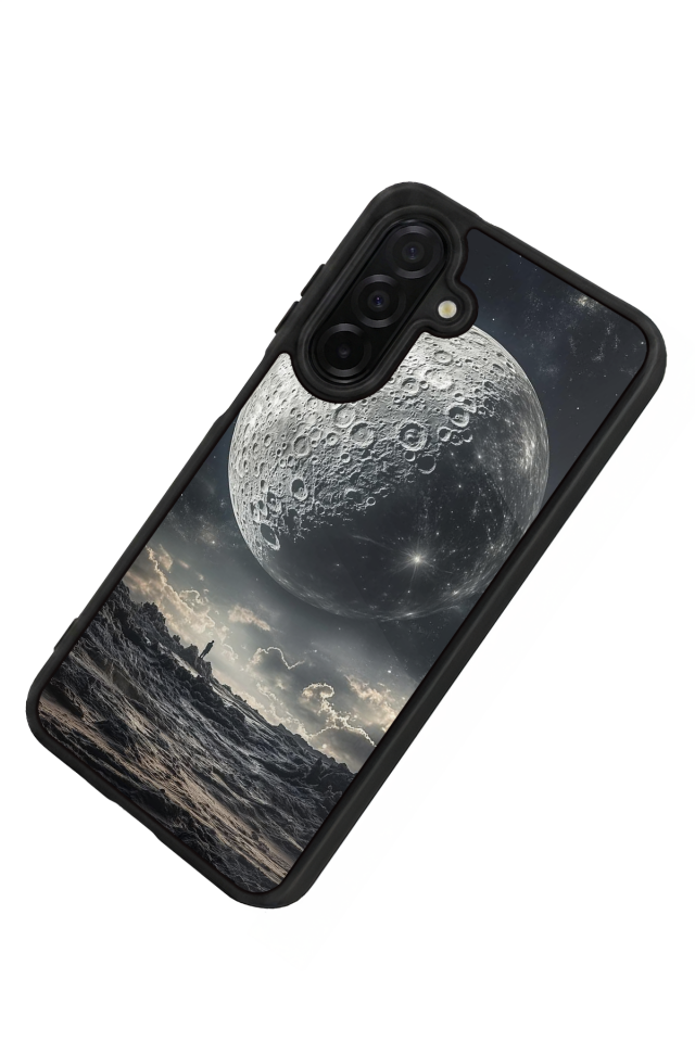 Samsung Galaxy A36 Uyumlu Ay Tasarımlı Glossy Premium Kılıf